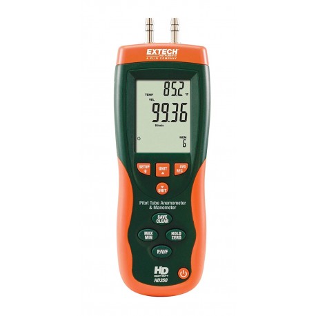 Anemómetro de tubo de Pitot + manómetro diferencial EXTECH - HD350