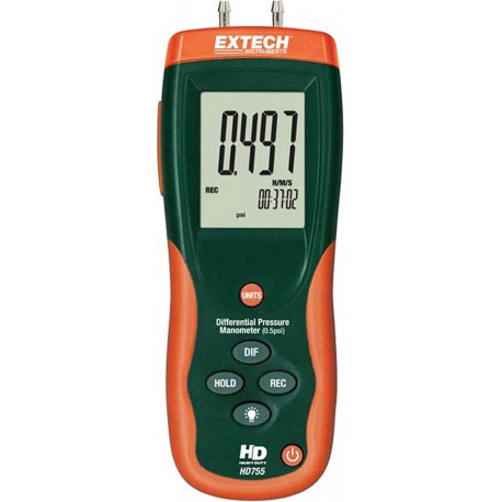 Manómetro con NIST marca EXTECH -HD755