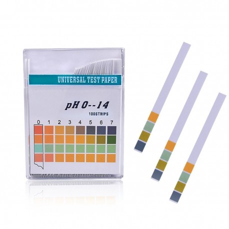 Papel Universal de pH 0 -14 (100 Tiras)